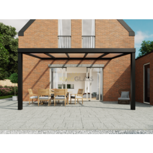 Veranda | Polycarbonaat | Zwart | 5.06 x 3.5 meter